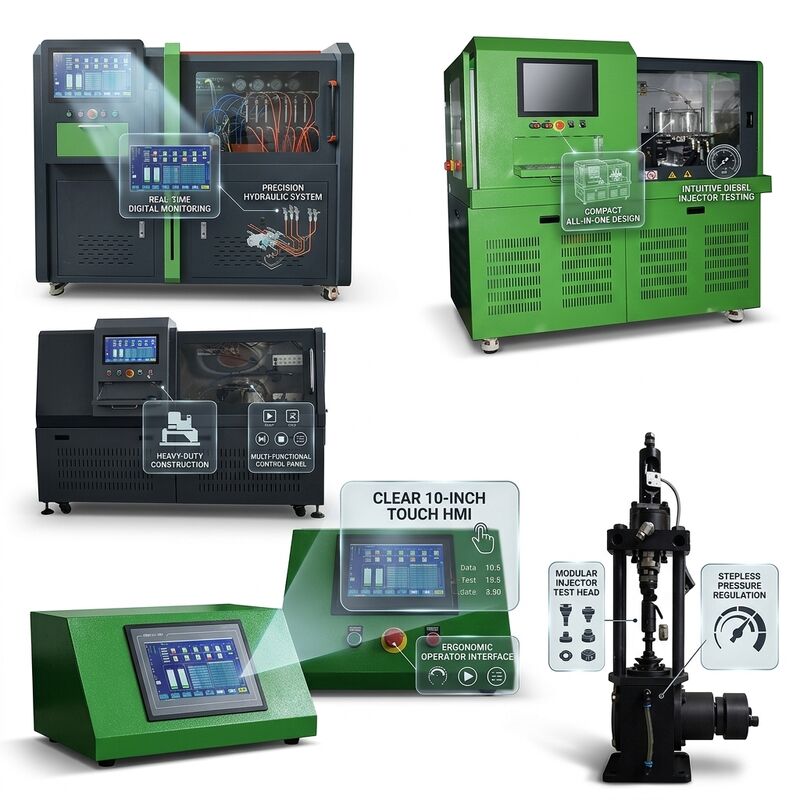 CRP-Multi 4-in-1 Universal Diesel Pump Test Bench με 15Kw VFD και εύρος πίεσης 2500 bar